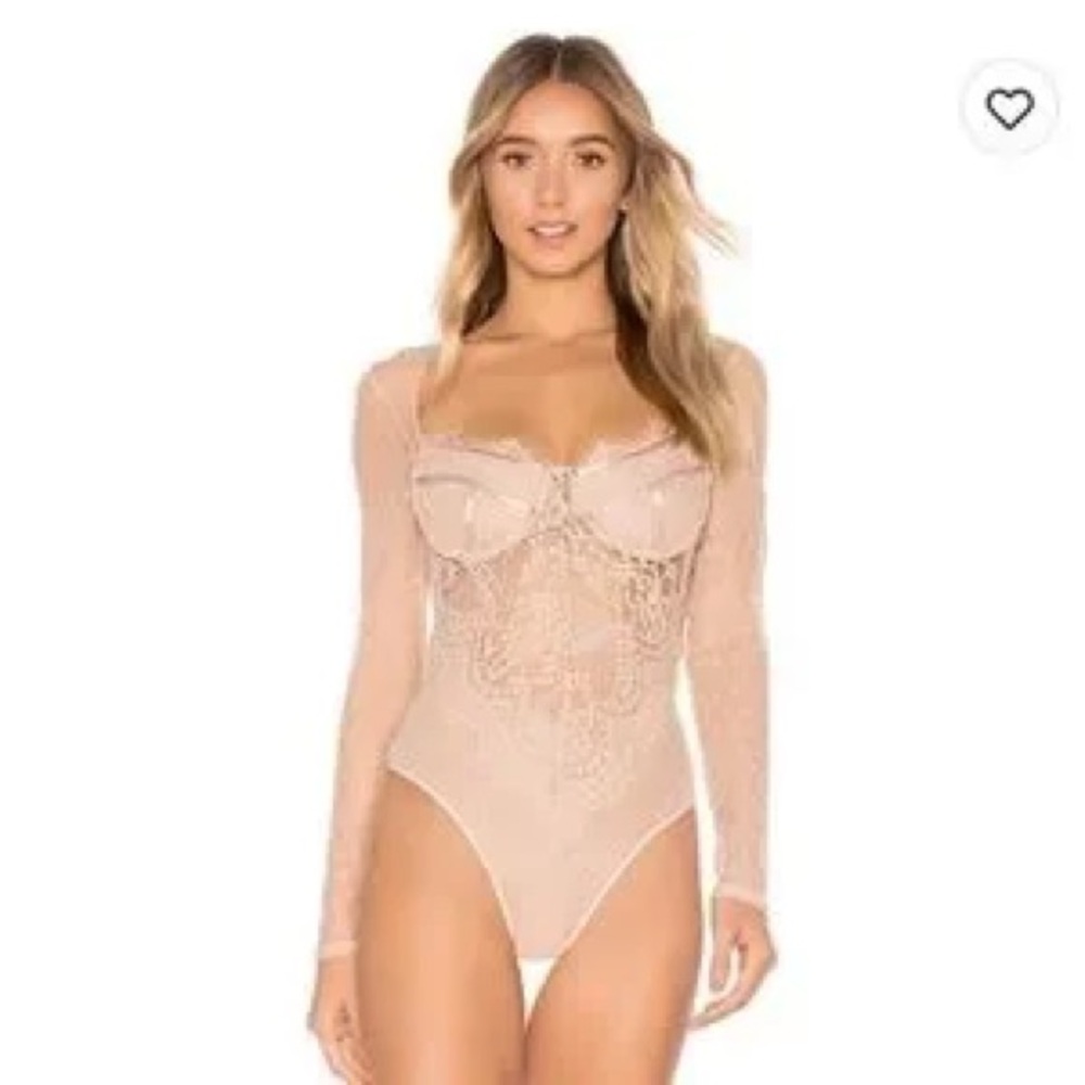 BARDOT Farrah Bodysuit in Nude